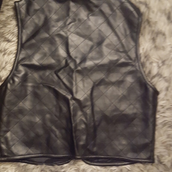 Rafaella Jeans Faux Leather Vest - M - Picture 3 of 3